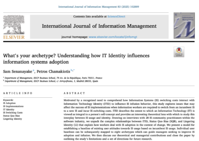 Article: International Journal of Information Management.